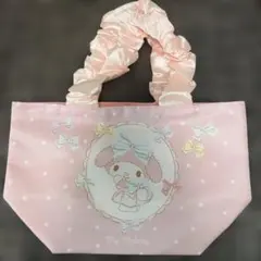 마이멜로디 フリルハンドル ミニトートバッグ