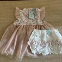 大幅お値下げしました　新品　TOCCA 花柄ワンピース ブルマ　セット　90のサムネイル