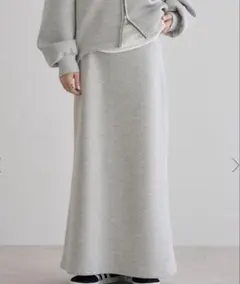 【新品】BONJOUR SAGAN ダンボールフレアロングスカートのサムネイル