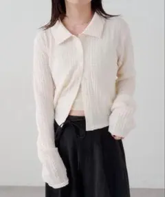 完売品 OHOTORO Flow High Neck Cardigan - メルカリ
