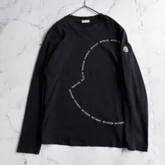 大人気✨QR確認済　MONCLERモンクレールロンT紺 正規品S tk97のサムネイル