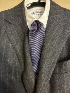 【美品】FAIRFAX COLLECTIVE ネクタイ ネイビー/ピンク小紋柄