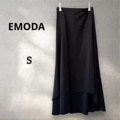 【EMODA】 エモダ　ロングスカート　黒　美シルエット　S美品