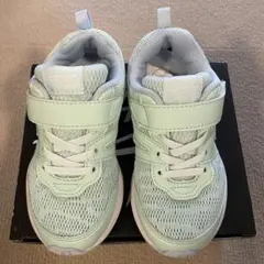 瞬足 ミントグリーン メッシュスニーカー ベルクロ 18㎝