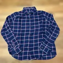 【最終価格】 ユニクロ フランネル チェック シャツ 140 ブラウス