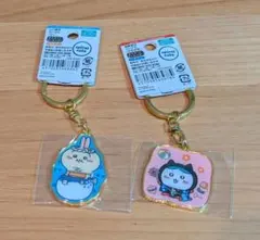 うさぎ、ハチワレご当地キーホルダー 2個セット