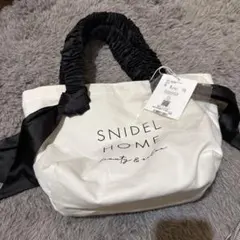 SNIDEL HOME リボン付きトートバッグ