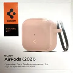 SpigenAirpods第3世代ケースシリコン二重構造 ワイヤレス充電 ピンク
