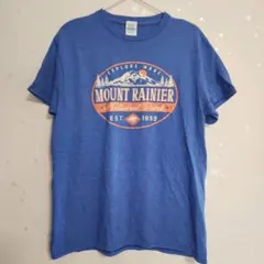 マウントレーニア 国立公園 Tシャツ M ブルー デルタ DELTA