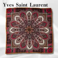 Yves Saint Laurent イヴサンローラン 大判スカーフ シルクのサムネイル