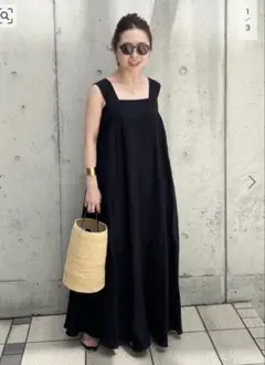 plage リネン　ロングワンピース