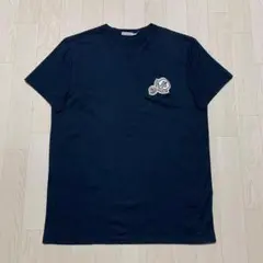 ［美品］モンクレール　ワッペン　ダブルロゴ　Tシャツ　ネイビー　L 　3S756