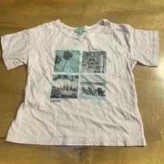 Lindsay 半袖Tシャツ ライトパープル フォトプリントのサムネイル