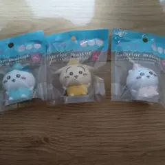 開運！！ちいかわ　ソフビインテリアマスコット 3個セット