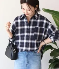 AMERICAN HOLIC ビエラ起毛チェックシャツ