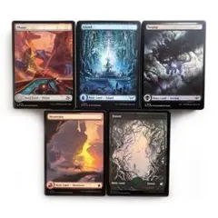 MTG フルアート 英語 基本土地 基本地形 各種40枚 計200枚 大量 MTG 基本土地 日本語FOIL約100枚 基本地形 フルアート含 No.5