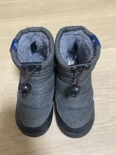グレー ボアライニング 子ども用ブーツ