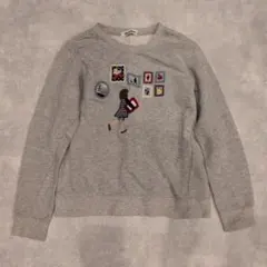 familiar 刺繍デザイン トレーナー 140