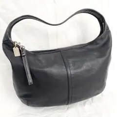 極美品✨ COACH ホーボー ワンショルダーバッグ 9221 レザー ブラック
