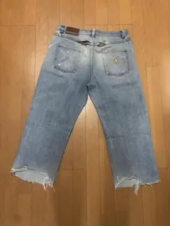 Passport デニム ダメージジーンズ クラッシュデニム