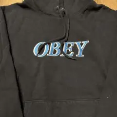 OBEY ブラック フードパーカー