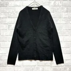 ブギウギベーシック カーディガン M ブラック シンプル 仕事着 羽織り 着回し