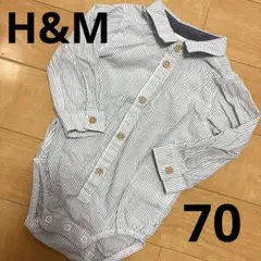 【着画有】H&M シャツロンパース　トップス