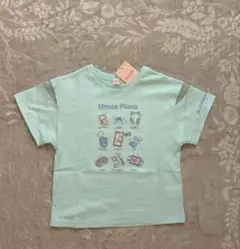 【大人気！】メゾピアノ　ゲームアイコン半袖Tシャツ　ミント