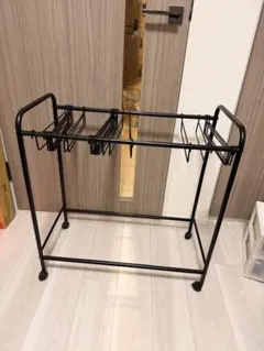 スラックスハンガーブラック20本　キャスター付き