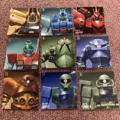 ガンダム　ポテコ　シール9枚セット　ジム　サザビー　ザクII ゾック　ゴッグ　他