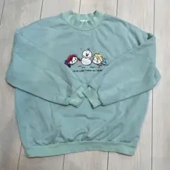 H&M ミントグリーン トレーナー 134/140 アナと雪の女王　ツムツム