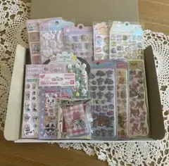 シールまとめ売り　ミニシール帳　12点セット　うるちゅる　プチドロ　サンリオ