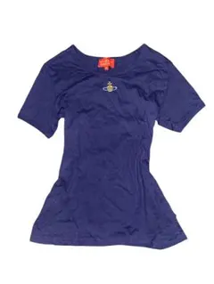 Vivienne Westwood 刺繍半袖Tシャツ 紺XSのサムネイル