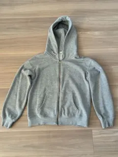 【再々値下げ】GU グレー フルジップ パーカー Sサイズ