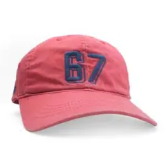 90s POLO JEANS Ralph Lauren 67 キャップ 赤