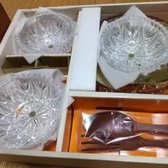 クリスタルガラス HOYAサラダセット