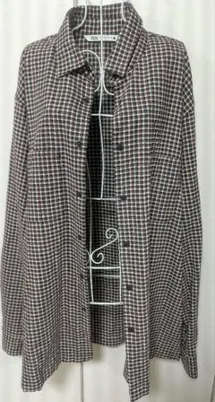 ZARA ザラ　チェック柄シャツ Lサイズ　レディース