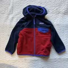 patagonia フリースジャケット 100cm ネイビー/レッド