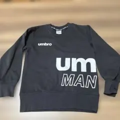 kidsトレーナーumbro黒130cwのサムネイル