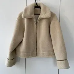 ベージュ　アウター　ボアジャケット　コート　ブルゾン　チャオパニック