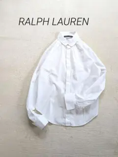 美品 RALPH LAUREN ラルフローレン 丸襟ドレープ上品ブラウス M - メルカリ