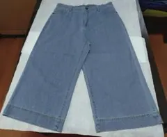 【未使用品】しまむら　レディース　ワイドデニムパンツ　ライトブルー　LLサイズのサムネイル