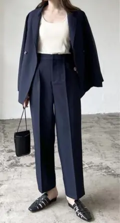 セットアップ パンツワイド　セット　ネイビー