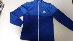 adidas 青 ジャージ 3本ライン