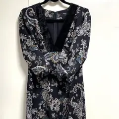 【COMME CA ISM】コムサイズム ワンピース ペイズリー柄