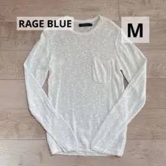RAGE BLUE レイジブルー アサコンニットクルー サマーニット
