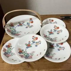 哲山 装飾皿 花柄 風景画　46センチ 哲山 装飾皿 花柄 風景画 46センチ - メルカリ