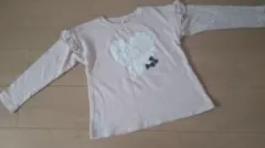 フリル袖トレーナー 　 ピンク