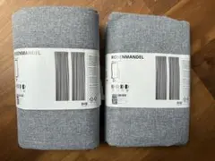 IKEA 遮光カーテンROSEMANDL (グレー ) 2セット(2窓分)