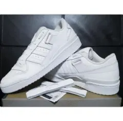 アディダス フォーラム ロー 白 27.5cm 本革 天然皮革 レザー